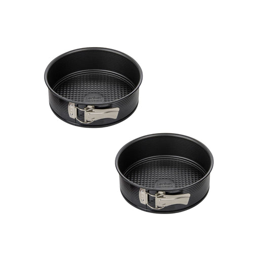 Zenker - Lot De 2 Moules À Gâteaux 20/20 Cm En Acier Black Metallic Black Mettallic Zenker Black Mettallic - Noir