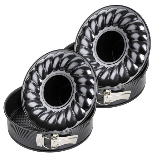 Zenker - Lot De 2 Moules À Gâteaux 26/26 Cm En Acier Black Metallic Black Mettallic Zenker Black Mettallic - Noir