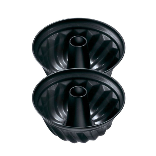 Zenker - Lot De 2 Moules À Gâteaux 25/25/11,5 Cm En Acier Black Mettallic Black Mettallic Zenker Black Mettallic - Noir