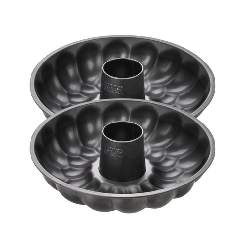 Zenker - Lot De 2 Moules À Gâteaux 32/32 Cm En Acier Black Mettallic Black Mettallic Zenker Black Mettallic - Noir