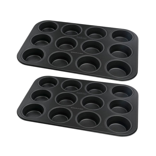 Zenker - Lot De 2 Moules À Gâteaux 38,5/26,5/3 Cm En Acier Black Metallic Black Mettallic Zenker Black Mettallic - Noir