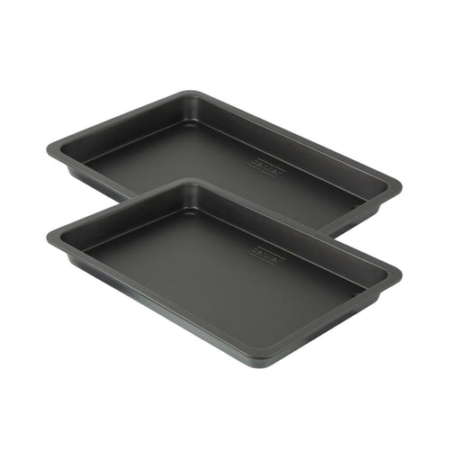 Zenker - Ensemble De 2 Plaques De Four Rectangulaire 42 X 29 Cm Zenker Black Metallic - Noir
