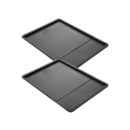 Zenker - Ensemble De 2 Plaques À Pâtisserie Extensible De 37 À 52 X 33 Cm Zenker Black Metallic - Noir