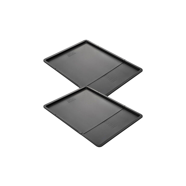 Set Di 2 Placche Da Forno Estensibili Zenker Black Metallic - Nero