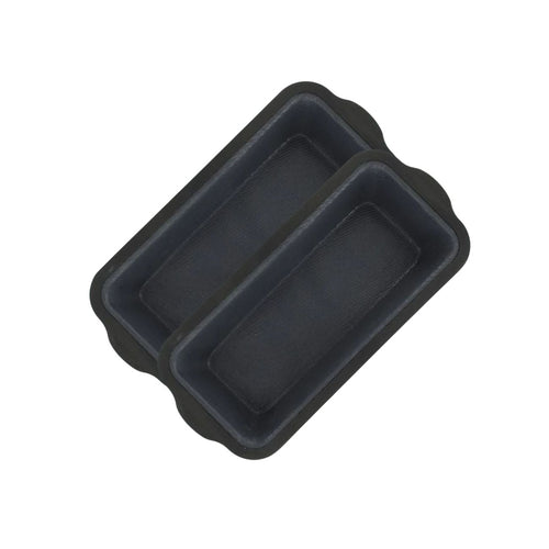 Zenker - Lot De 2 Moules À Gâteaux 31,5/14,2 Cm En Silicone Silicone Fibre De Verre Silicone Fibre De Verre Zenker Silicone Fibre De Verre - Noir|Gris