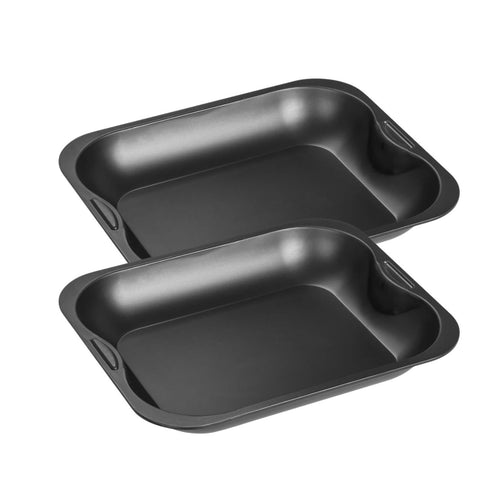 Zenker - Set De 2 Plats Four 28/23 Cm En Acier Avec 2 Ustensiles Zenker Special Cooking - Noir