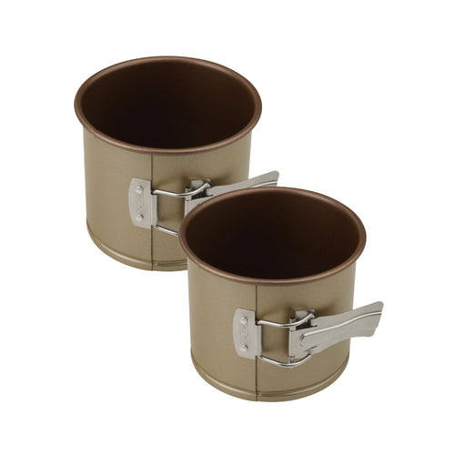 Zenker - Lot De 2 Moules À Gâteaux 12/12 Cm En Acier Zenker Mojave Gold - Or