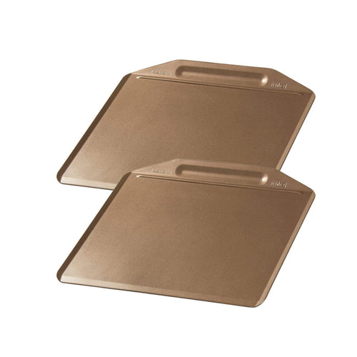 Zenker - Ensemble De 2 Plaques À Pâtisserie Sans Rebords 36 X 33 Cm Zenker Mojave Gold - Or