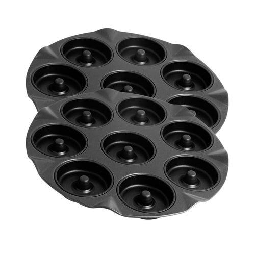 Zenker - Lot De 2 Moules À Gâteaux 33/33 Cm En Acier Black Metallic Black Mettallic Zenker Black Mettallic - Noir