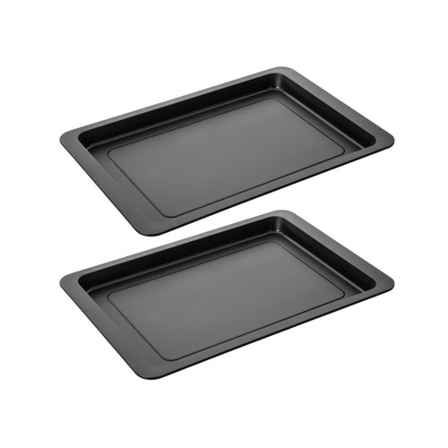 Zenker - Lot De 2 Plaques À Pizza Rectangulaires 42/29/2,5 Cm En Acier Spécial Crountries Spécial Crountries Zenker Spécial Crountries - Noir