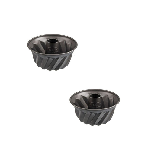 Zenker - Lot De 2 Moules À Kouglof 18/18 Cm En Acier Spécial Mini Spécial Mini Zenker Spécial Mini - Noir