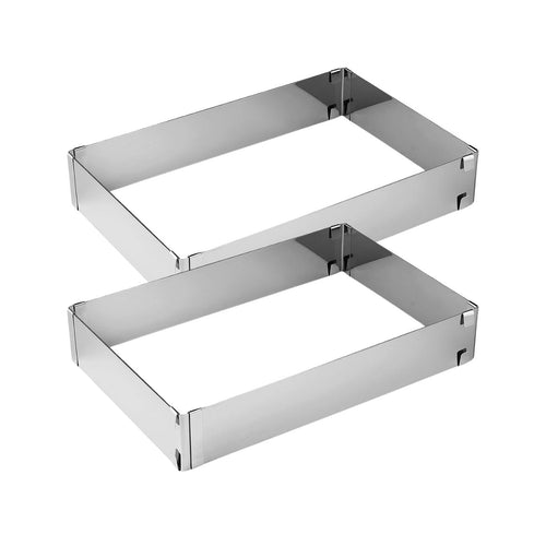 Zenker - Ensemble De 2 Cadres À Gâteau Réglable 27 À 52 Cm Zenker Smart Pastry - Inox