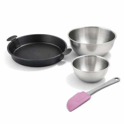 Zenker - Set De 4 Ustensiles De Pâtisserie Moule À Gâteaux Bol Et Spatule Black Mettallic Black Mettallic Zenker Black Mettallic - Noir