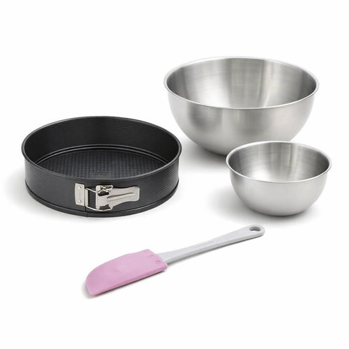Zenker - Set De 4 Ustensiles De Pâtisserie Moule À Gâteaux 2 Bols Et Spatule Black Metallic Black Mettallic Zenker Black Mettallic - Noir