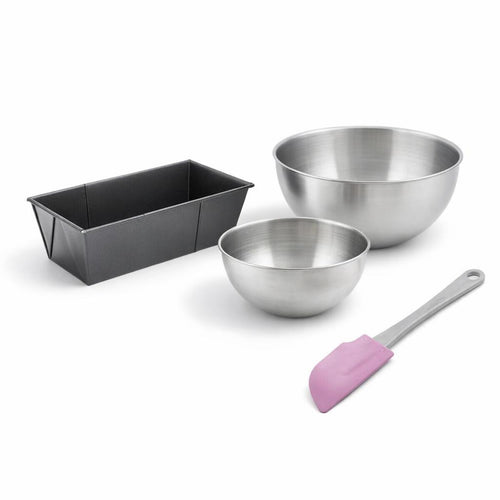 Zenker - Set De 4 Ustensiles De Pâtisserie Moule À Gâteaux Bol Et Spatule Black Metallic Black Mettallic Zenker Black Mettallic - Noir