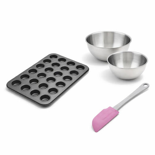 Zenker - Set De 4 Ustensiles De Pâtisserie Moule À Gâteaux Bol Et Spatule Black Metallic Black Mettallic Zenker Black Mettallic - Noir