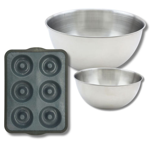 Zenker - Set De 4 Ustensiles De Pâtisserie Moule À Gâteaux Bol Et Spatule Silicone Fibre De Verre Silicone Fibre De Verre Zenker Silicone Fibre De Verre - Noir|Gris