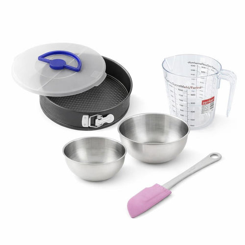 Zenker - Set Pâtisserie Avec Moule À Manqué 26 Cm, 2 Bols À Mixer, Verre Mesureur Et Spatule Zenker - Noir