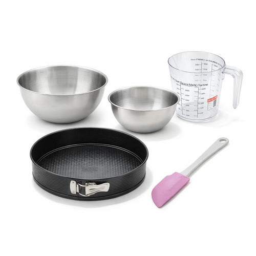 Zenker - Set Pâtisserie Avec Moule À Manqué 30 Cm, 2 Bols À Mixer, Verre Mesureur Et Spatule Zenker - Noir
