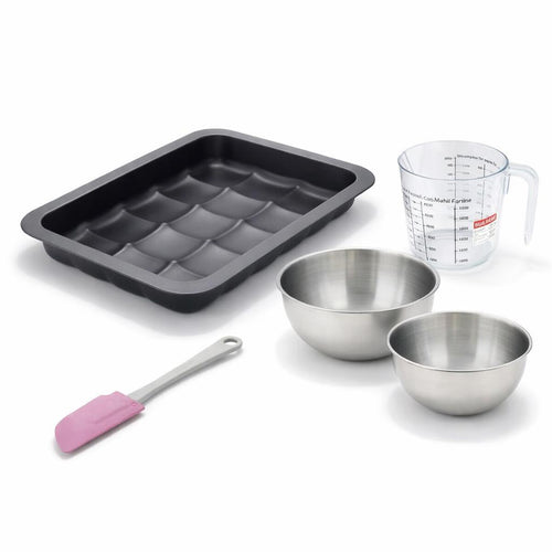 Zenker - Set De 5 Ustensiles De Pâtisserie Moule À Gâteaux Bols Spatule Et Verre Doseur Black Mettallic Black Mettallic Zenker Black Mettallic - Noir