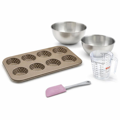 Zenker - Set De 5 Ustensiles De Pâtisserie Moule À Gâteaux Bol Spatule Pâtisserie Et Verre Doseur Zenker Mojave Gold - Or