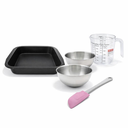 Zenker - Set De 5 Ustensiles De Pâtisserie Moule À Gâteaux Bol Spatule Pâtisserie Et Verre Doseur Spécial Créative Spécial Créative Zenker Spécial Créative - Noir