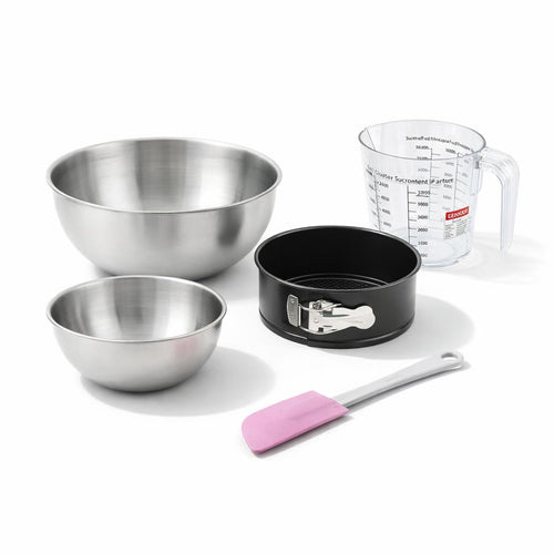 Zenker - Set Pâtisserie Avec Moule À Panettone 18 Cm, 2 Bols À Mixer, Verre Mesureur Et Spatule Zenker - Noir