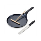 Set Candelora Crepes E 2 Utensili Fackelmann Brandao - Nero