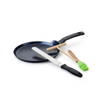 Set Candelora Crepiera E 3 Utensili Fackelmann Brandao - Nero/Verde