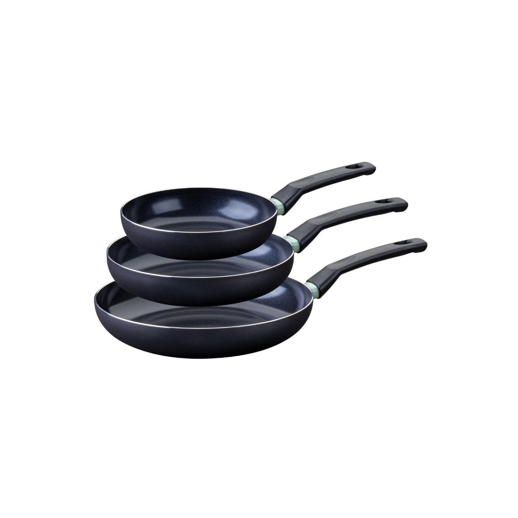 Set Di 3 Padelle Antiaderenti In Ceramica Fackelmann Brandao - Nero/Verde