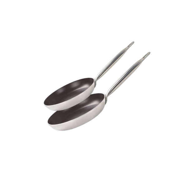 Set Di 2 Padelle In Ceramica Senza Pfas Bistro Line Elo - Grigio/Nero