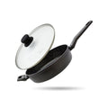 Casseruola Saltapasta E Coperchio Elo Granit Solution - Nero