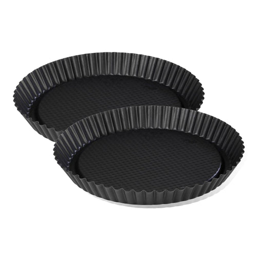 Zenker - Lot De 2 Plats À Tartes Renversées 30 Cm Zenker Black Metallic - Noir