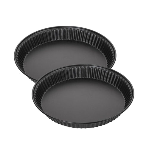 Zenker - Lot De 2 Moules À Quiche Lorraine 28 Cm Zenker Spécial Countries - Noir