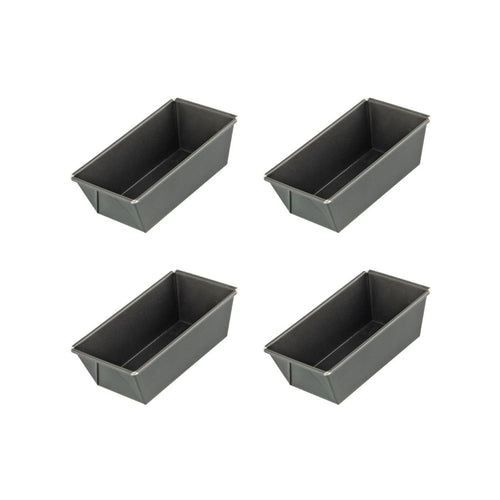 Zenker - Lot De 4 Mini Moules À Cakes 15 Cm Zenker Special Mini - Noir