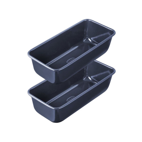 Dr Oetker - Lot De 2 Moules À Cake Coins Arrondis 25 Cm Dr. Oetker Back Liebe - Bleu