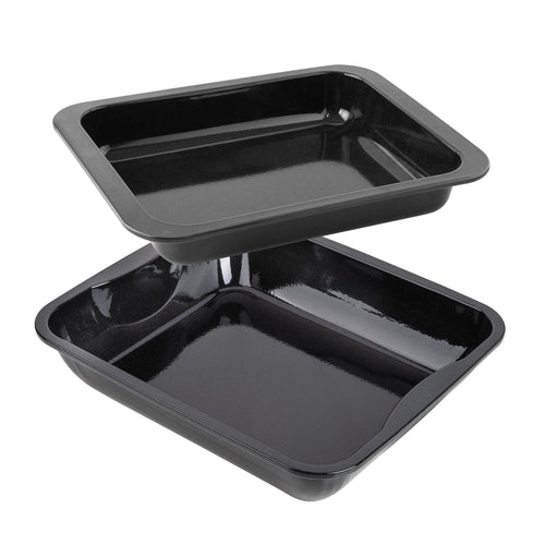 Zenker - Lot De 2 Plats À Four Rectangulaires 40 X 34 Cm Et 33 X 25 Cm Zenker Special Cooking - Noir