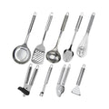 Ensemble De 9 Ustensiles De Cuisine Inox Fackelmann Ovale - Gris