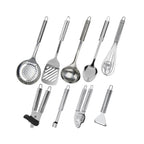 Ensemble De 9 Ustensiles De Cuisine Inox Fackelmann Ovale - Gris