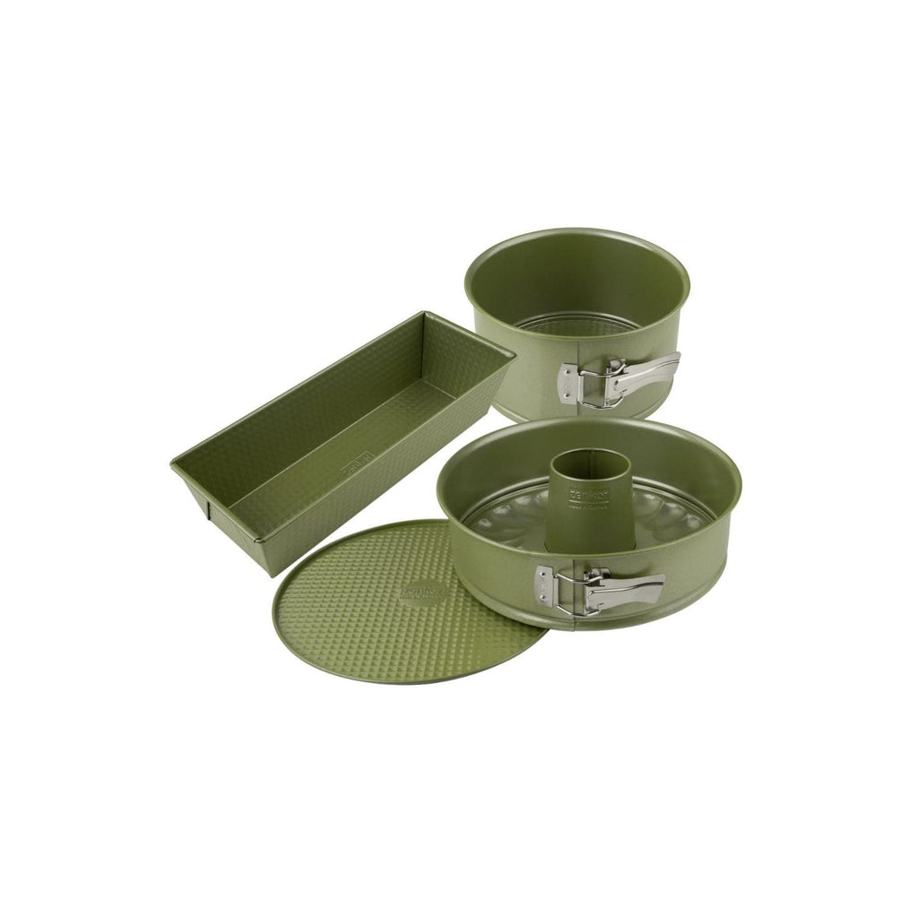 Ensemble De 3 Moules À Gâteaux Zenker Green Vision - Vert