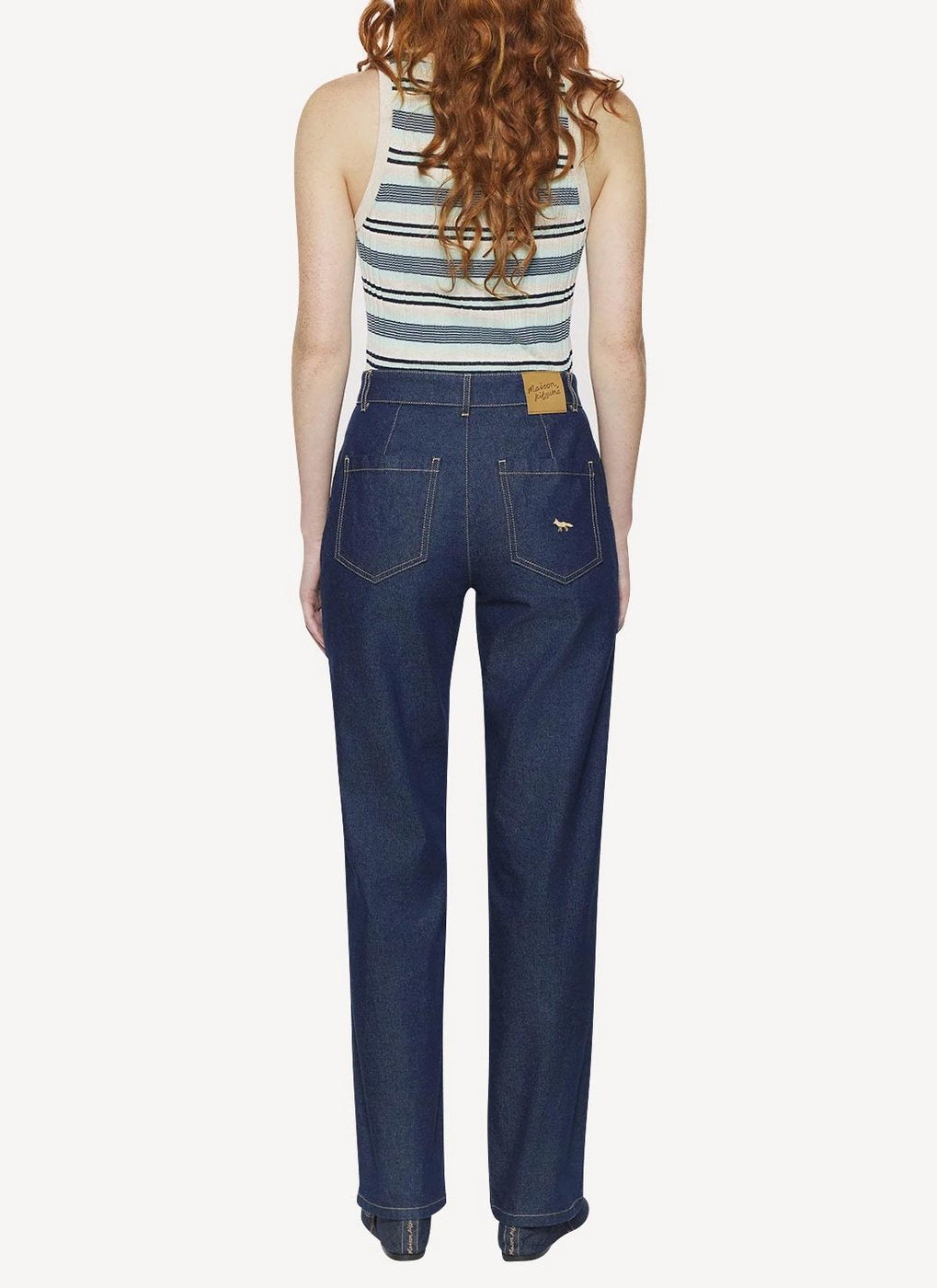 Maison Kitsune - Japenese Denim Stretch Slim Cut - Nam - Femme