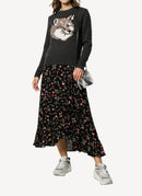 Maison Kitsune - Cotton Pullover - Black Grey - Femme