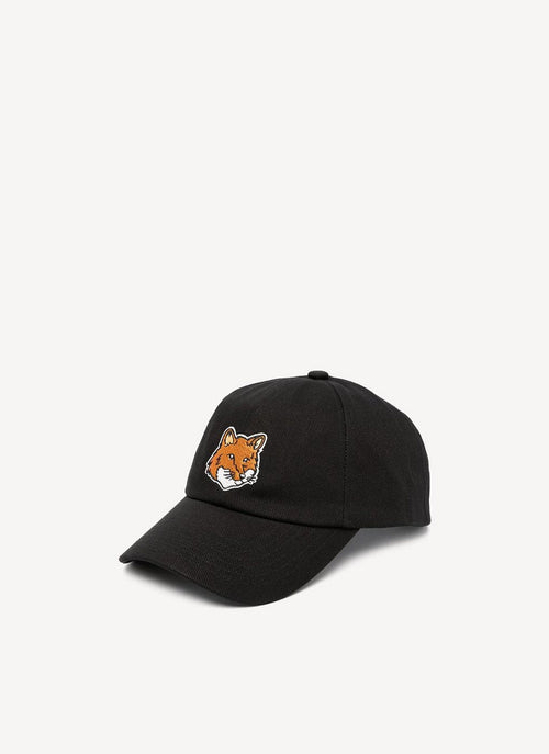 Maison Kitsune - Black Fox Embroidery Cap 5P - Black - Femme