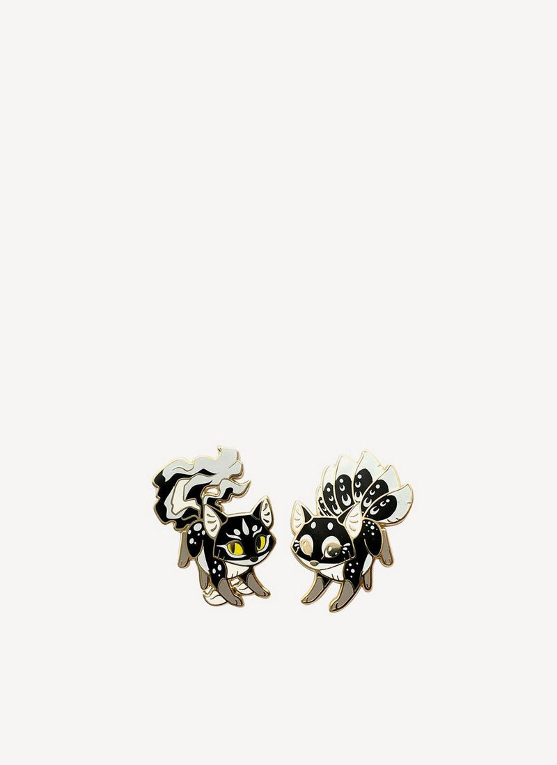 Maison Kitsune - Brooch Courage - Black/White - Femme