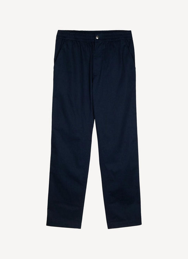 Maison Kitsune - Chevron Henrie High Waisted Pant - Dark Navy - Femme
