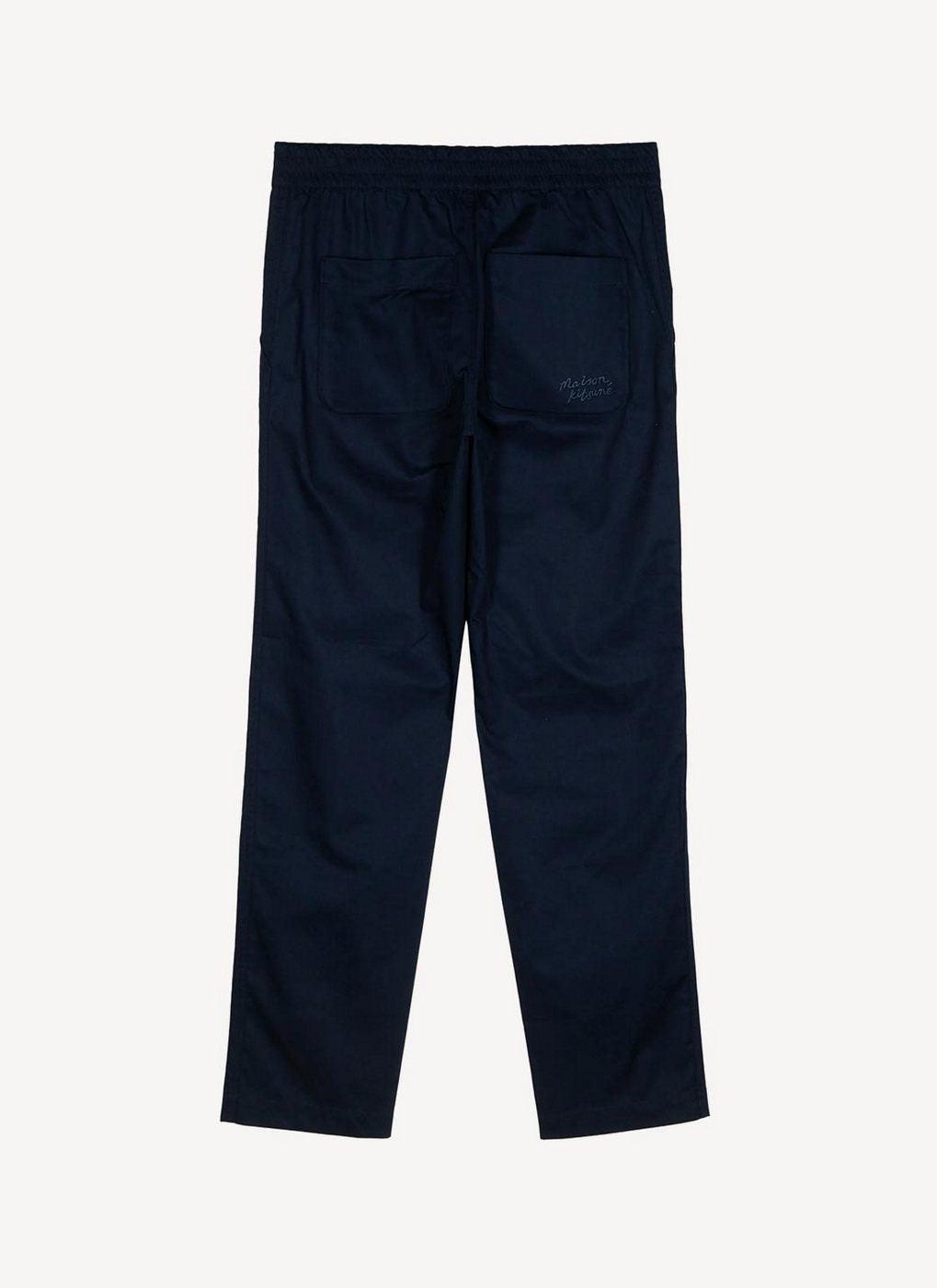 Maison Kitsune - Chevron Henrie High Waisted Pant - Dark Navy - Femme