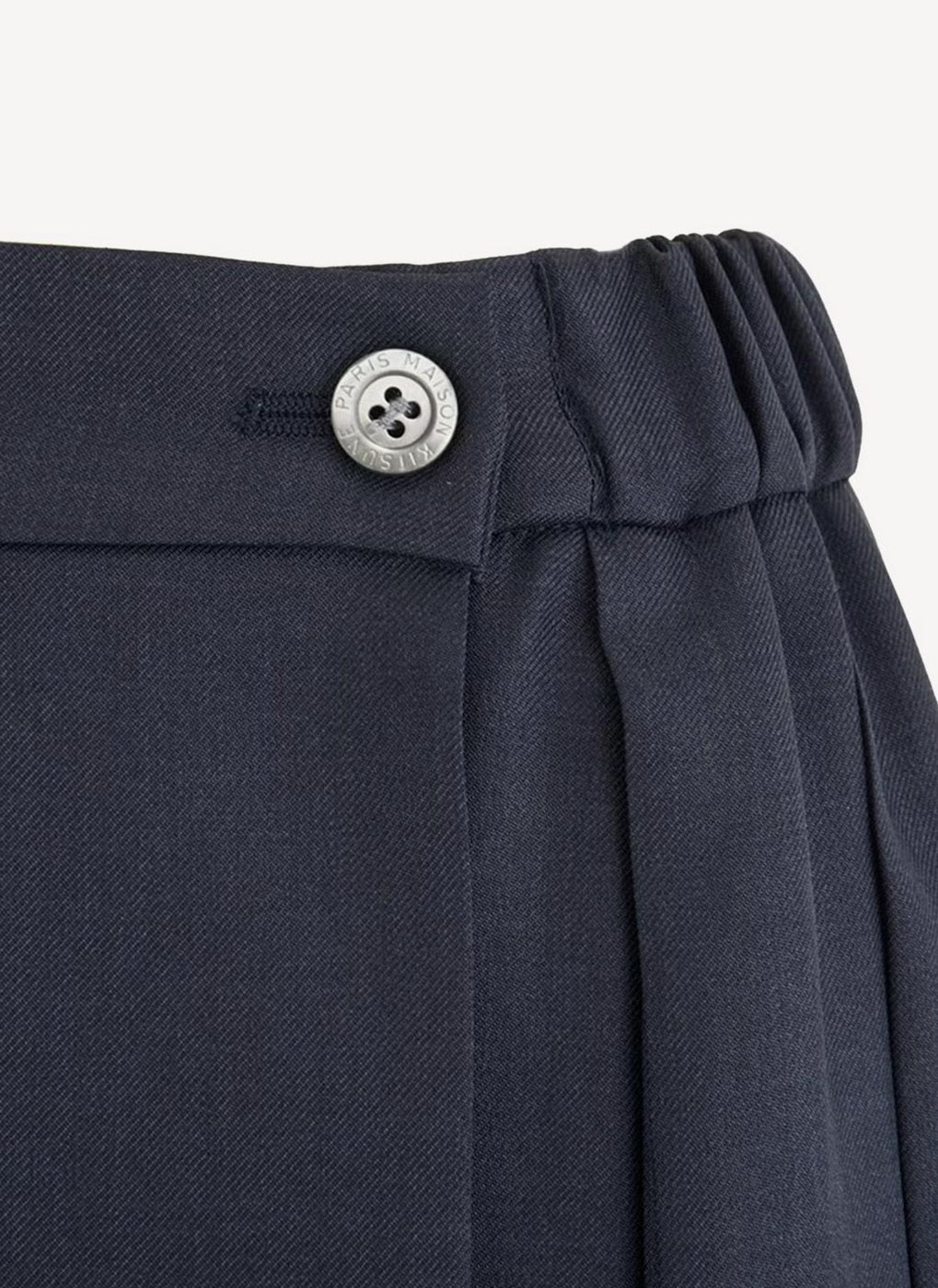 Maison Kitsune - Cool Wool Elsa Knotted Skirt - Dark Navy - Femme