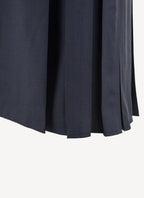 Maison Kitsune - Cool Wool Elsa Knotted Skirt - Dark Navy - Femme