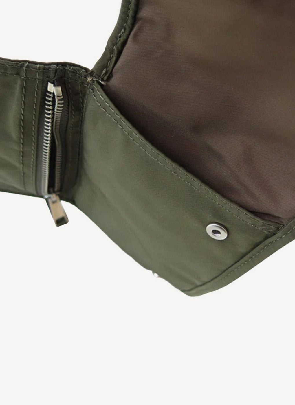 Maison Kitsune - Nylon Neck Pouch - Khaki - Homme