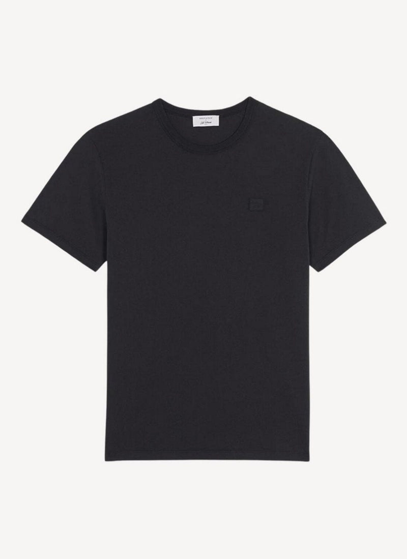 Maison Kitsune - Patch Profile Fox Cafe Classic Tee-Shirt - Long Black - Unisex
